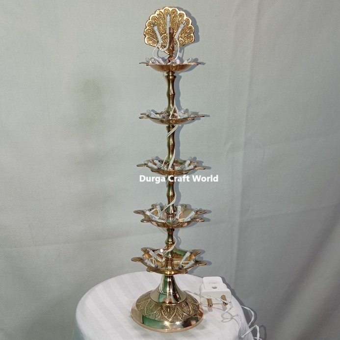 Five Layer Brass Bulb Lamp